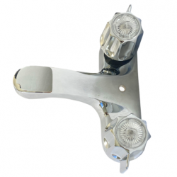 LFB0014 4 Inch C-C Lead-Free Brass Center with Stainless Pop-Up